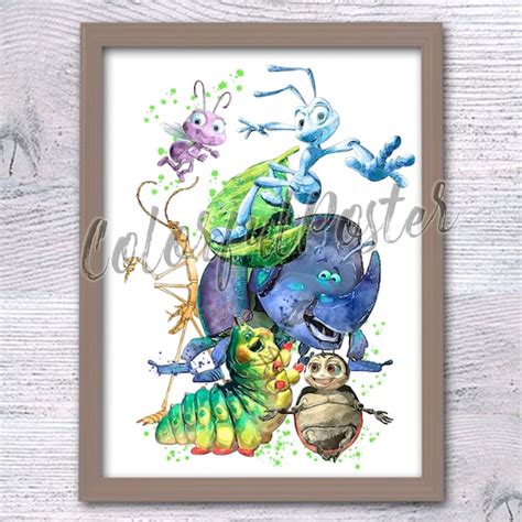 A Bugs Life Poster A Bugs Life Print Disney Wall Decor Etsy