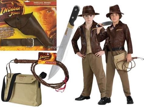 Indiana Jones Costume Boys Jacket Hat Whip Machete Gun Disneyland