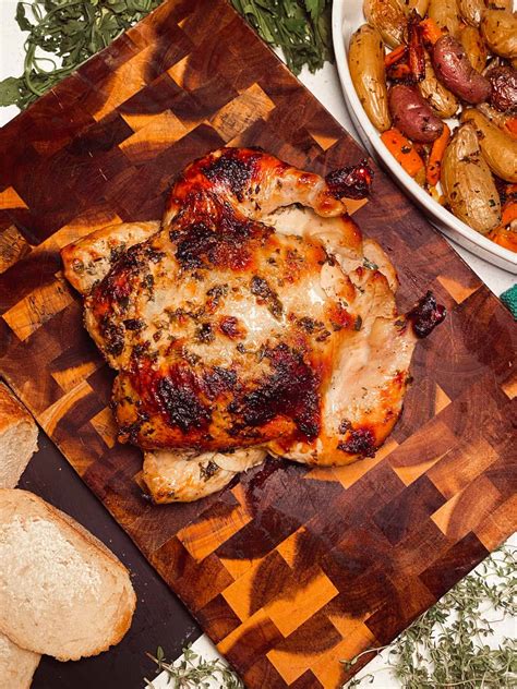 Brined Herb Garlic Roasted Chicken Essenceeats