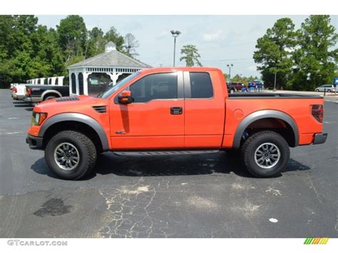 Molten Orange Tri Coat 2011 Ford F150 Svt Raptor Supercab 4x4 Exterior Photo 69519715