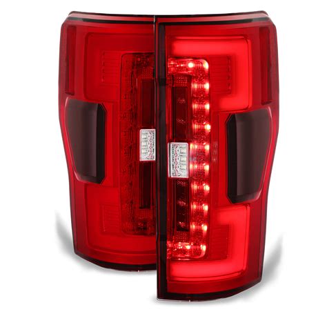 Akkon Fits Ford F F Superduty Full Led Tube Bar Red