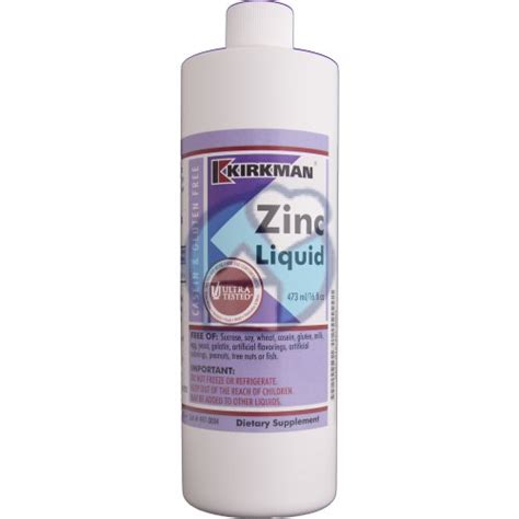 Zinc Liquid Kirkman 473 Ml Kopen Gezondheid Aan Huis