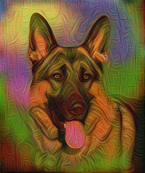 Colorful German Shepherd Photograph By Sandy Keeton Pixels