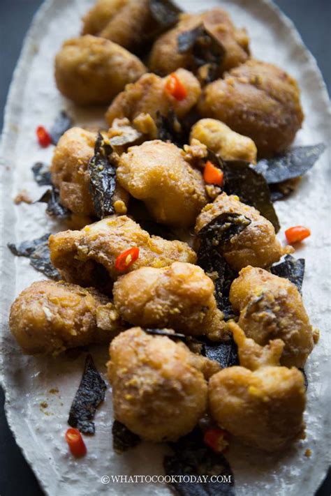 Golden Crispy Salted Egg Yolk Chicken What To Cook Today