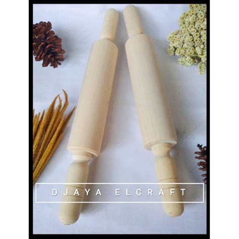 Jual Rolling Pin Kayu 40cm Penggilas Adonan Gilingan Adonan