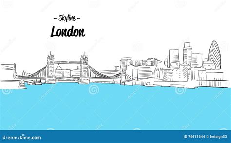 London Skyline Sketch Stock Photo | CartoonDealer.com #76411644