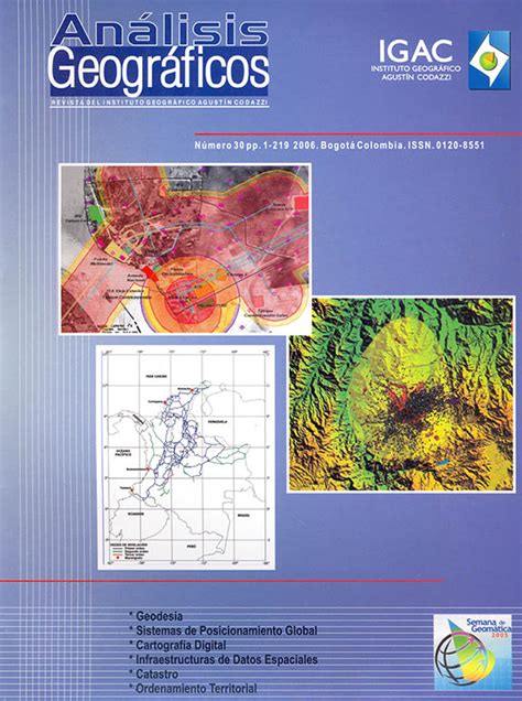 Revista análisis geográficos 30 Geodesia sistemas de