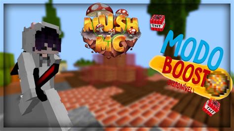 Jogando O NOVO Modo De BEDWARS Do MUSHMC BOOST YouTube