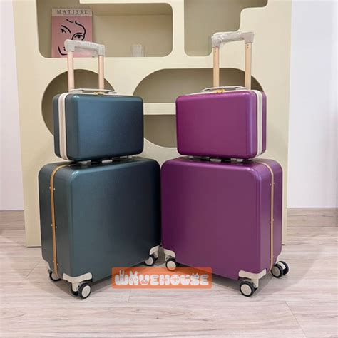 Promo Koper Parkson LIVY Series Cabin 18 Inch Koper Aluminium Frame TSA