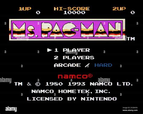 Sra Pac Man Nintendo Entertainment System NES Videogame sólo