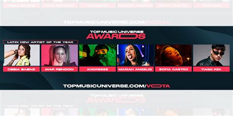 Cesia S Enz Nominada A Los Top Music Universe Awards Aqu El Link