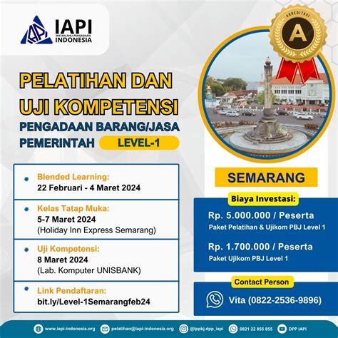 Pelatihan Dan Uji Kompetensi PBJP Level 1 Semarang Ikatan Ahli