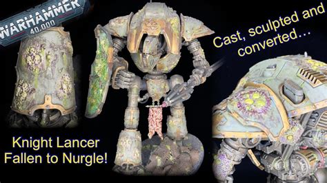 New Cerastus Knight Lancer Fallen To Nurgle Greenstuff Cast Parts