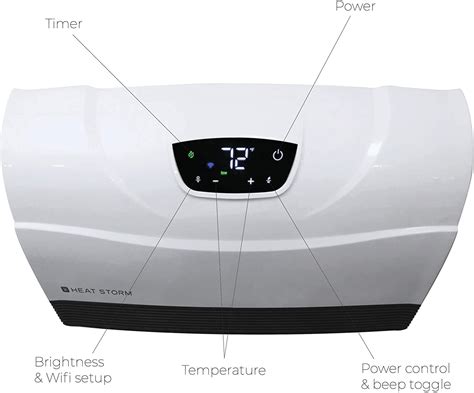 Heat Storm Wall Mounted WIFI Infrared Heater HS 1500 PHX