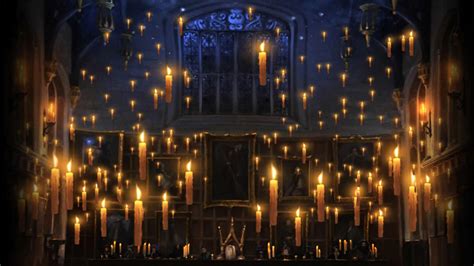 Pottermore Background: Great Hall Floating Candles by xxtayce on DeviantArt