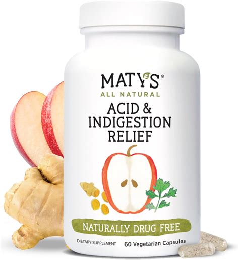 Matys Acid And Indigestion Relief Capsules Safe Antacid Alternative For Occasional