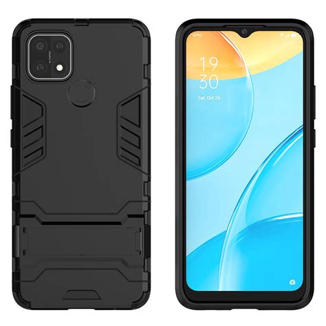 Slim Armour Shockproof Case Stand For Oppo A Black