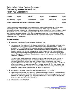 Fillable Online Oag Ca Fillable Online Calstate Form 700 Disclosure