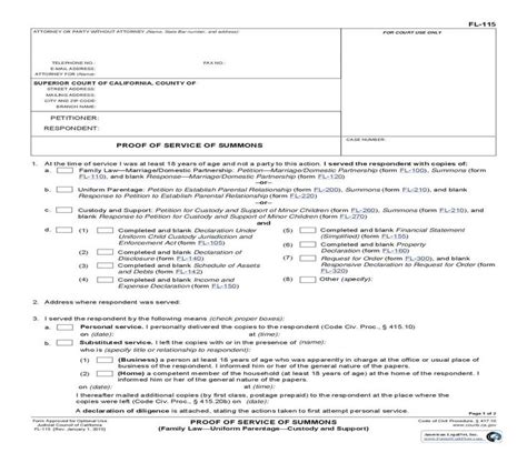 Printable California Divorce Papers