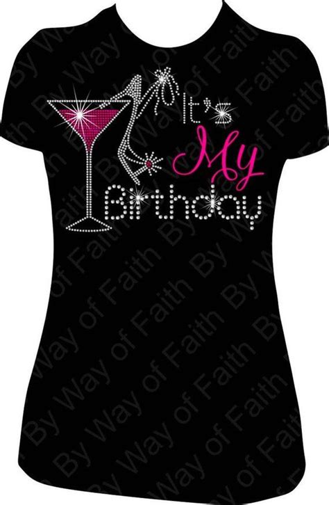 Its My Birthday Rhinestone Shirt Birthday Crew Girls Trip Heel Shoe