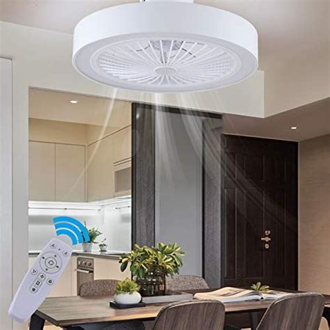 Modern LED Ceiling Light with Fan, 72W Dimmable Ceiling Fan Lights with ...