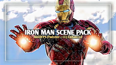 Iron Man Avengers Scene Pack K Fps Twixtor Cc Topaz Enhanced