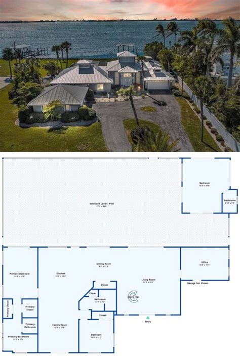 3-Bedroom Contemporary Style Bayfront Pool Home (2,874 Sq. Ft. Floor Plan)