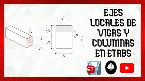 Cómo ver EJES LOCALES en vigas y columnas en ETABS YouTube