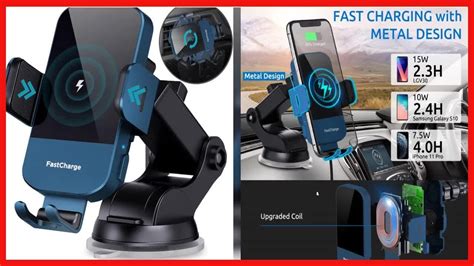 Wireless Car Charger Chgeek 15w Fast Auto Clamping Car Charger Phone