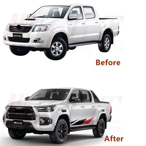 Klt High Quality Car Body Kit For Toyota Hilux Vigo 2004 2014 Upgrade