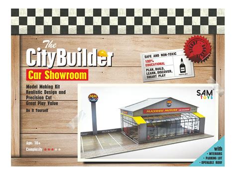 Buy The Citybuilder Car Showroom Model Making Kit 143 Scale O Gauge