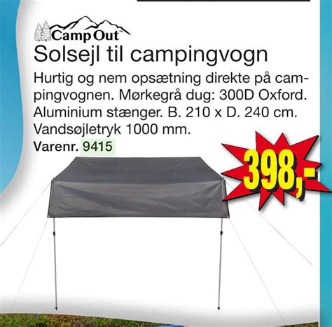 Solsejl Til Campingvogn Tilbud Hos Harald Nyborg