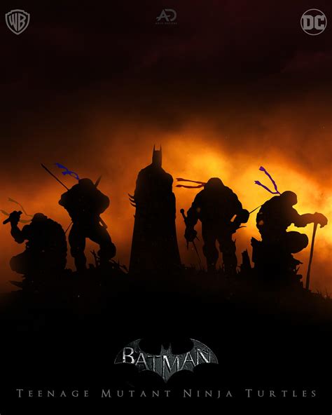 Batman V TMNT poster design by me. : r/batman