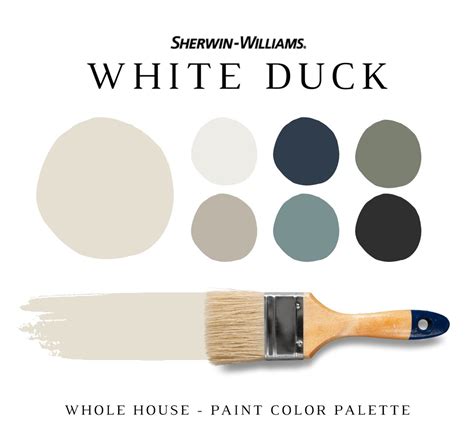 White Duck Sherwin Williams Color Palette Warm Neutrals Etsy