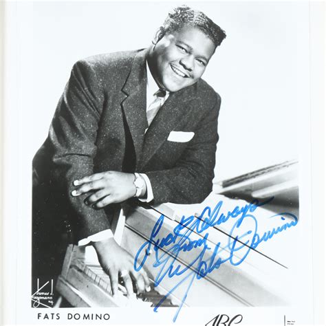 Bilder för 2487037 AUTOGRAF på fotografi Fats Domino 1938 2017