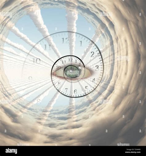 God's Eye, time spiral and vortex of clouds Stock Photo - Alamy