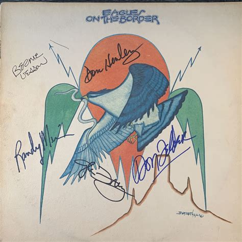 The Eagles On The Border signed album