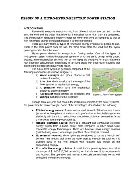 Hydro Design | PDF | Hydroelectricity | Electricity Generation