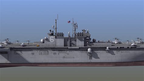 ArtStation - LHA6 USS America | Game Assets