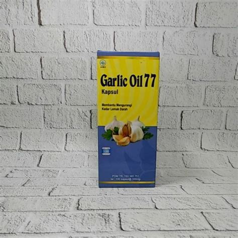 Jual Garlic Oil 77 Ekstrak Bawang Putih Dalam Bentuk Kapsul Minyak 100