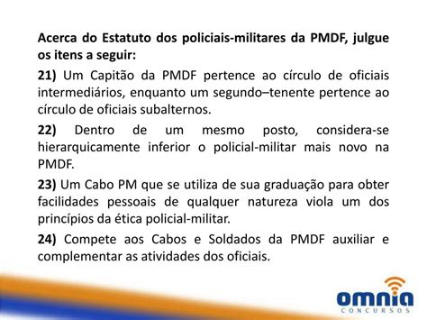 PPT LEGISLAÇÃO APLICADA A PMDF CONCURSO PMDF CFO CFP PowerPoint