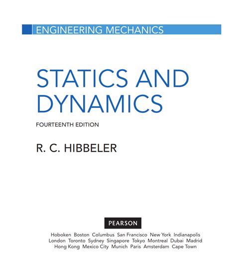 Engineering Mechanics Statics Dynamics By Hibbeler 14th Edition Pdf