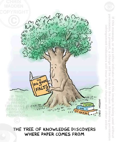 Tree of knowledge cartoon