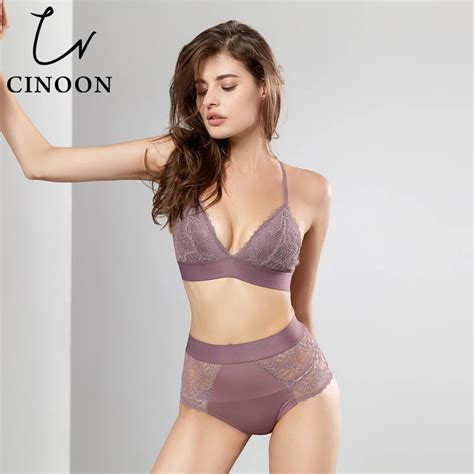 Cinoon New Sexy Lingerie Fashion Lace Bra Set Cup Push Up Brassiere