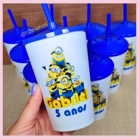 Copo Twister Ml Personalizado Minions Elo