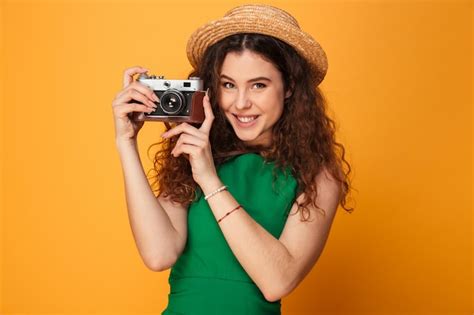 Premium Photo Portrait Of A Pretty Curly Haired Girl