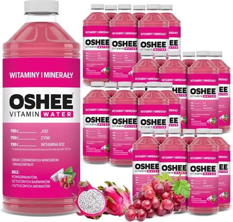 X Oshee Vitamin Water Witaminy I Minera Y Winogrona Dragonfruit