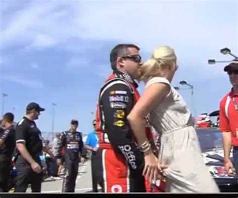 Tony Stewart Grabs The Butt Of Kevin Harvicks Wife [video]