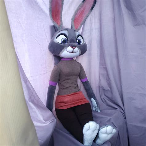 Judy Hopps Regular Costume Zootopia Plush Doll Handmade Etsy