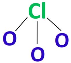 ClO3- lewis structure, molecular geometry, bond angle, hybridization